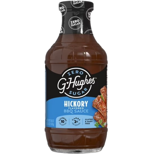 G Hughes Sugar Free Hickory Flavored BBQ Sauce, 18oz