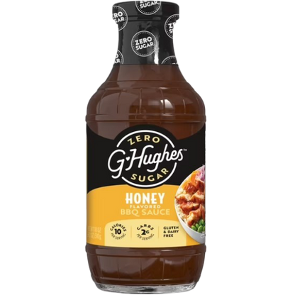 G Hughes Zero Sugar Honey BBQ Sauce, 18 oz