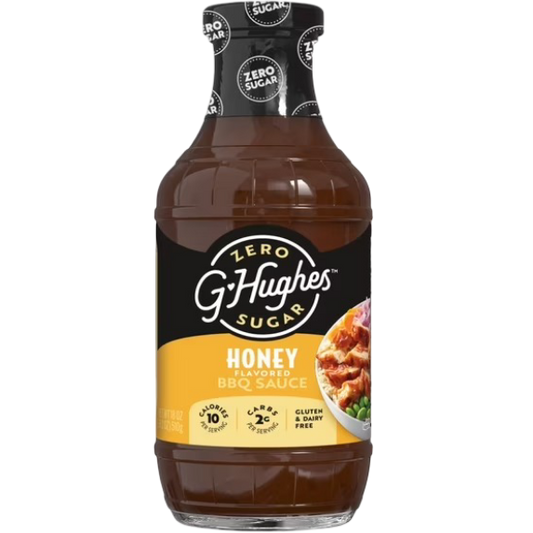 G Hughes Zero Sugar Honey BBQ Sauce, 18 oz
