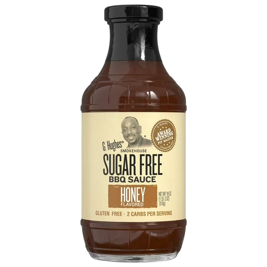 G Hughes Sugar Free Honey Flavored BBQ Sauce, 18oz