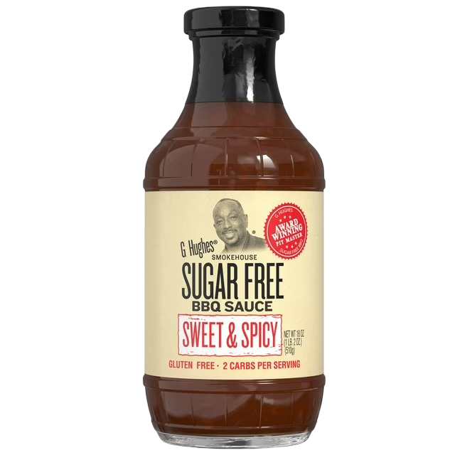 G Hughes Sugar Free Sweet & Spicy BBQ Sauce, 18oz
