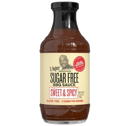 G Hughes Sugar Free Sweet & Spicy BBQ Sauce, 18oz