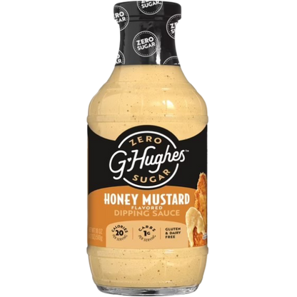 G Hughes Zero Sugar Honey Mustard Dipping Sauce, 18 oz