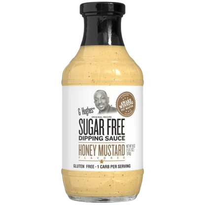 G Hughes Sugar Free Honey Mustard Dipping Sauce, 18oz