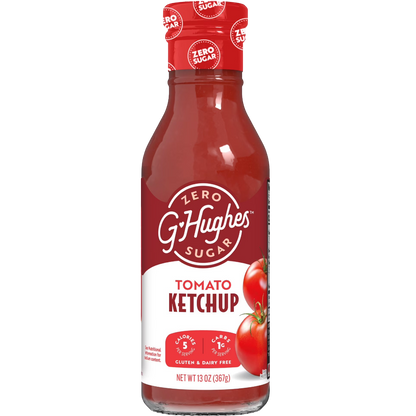 G Hughes Zero Sugar Tomato Ketchup, 13 oz