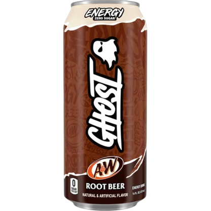 GHOST ENERGY Zero Sugar Energy Drink, A&W Root Beer, 16 fl oz