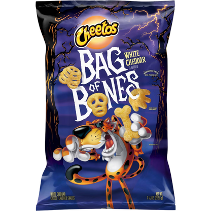 Cheetos Halloween Bag Of Bones White Cheddar Snacks, 8 oz