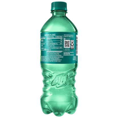 Mountain Dew Baja Blast Tropical Lime & Citrus Soda Pop, 20 fl oz