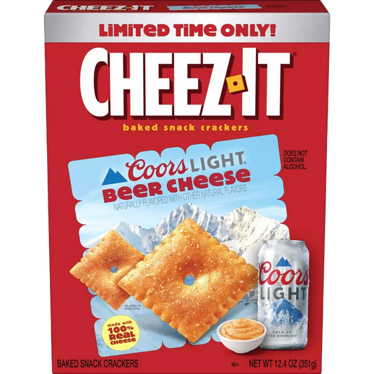 Cheez-It Beer Cheese Baked Snack Crackers Limited Edition, 12.4oz