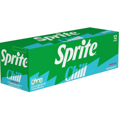 Sprite Chill Cherry Lime Soda Pop, 12 Pack of 12oz Cans