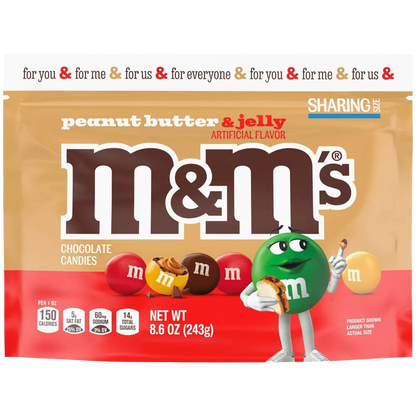 M&M's Peanut Butter & Jelly Chocolate Candy, Sharing Size, 8.6 oz