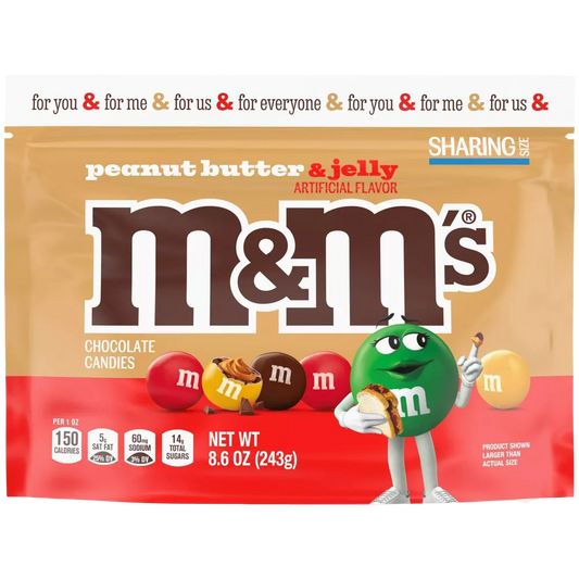 M&M's Peanut Butter & Jelly Chocolate Candy, Sharing Size, 8.6 oz