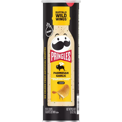 Pringles Buffalo Wild Wings BWW Parmesan Garlic Crisps Chips, 5.5 oz