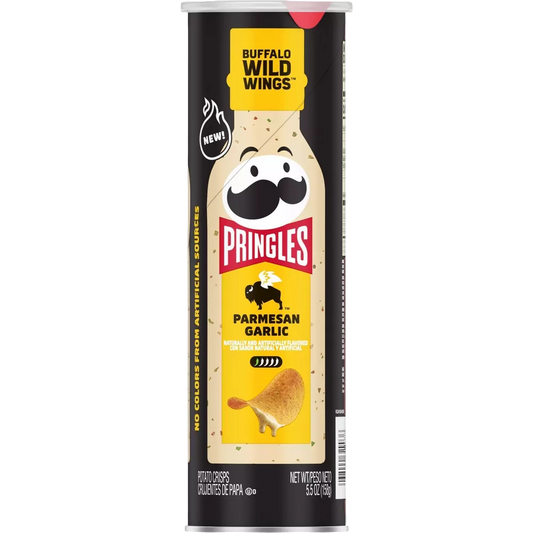 Pringles Buffalo Wild Wings BWW Parmesan Garlic Crisps Chips, 5.5 oz