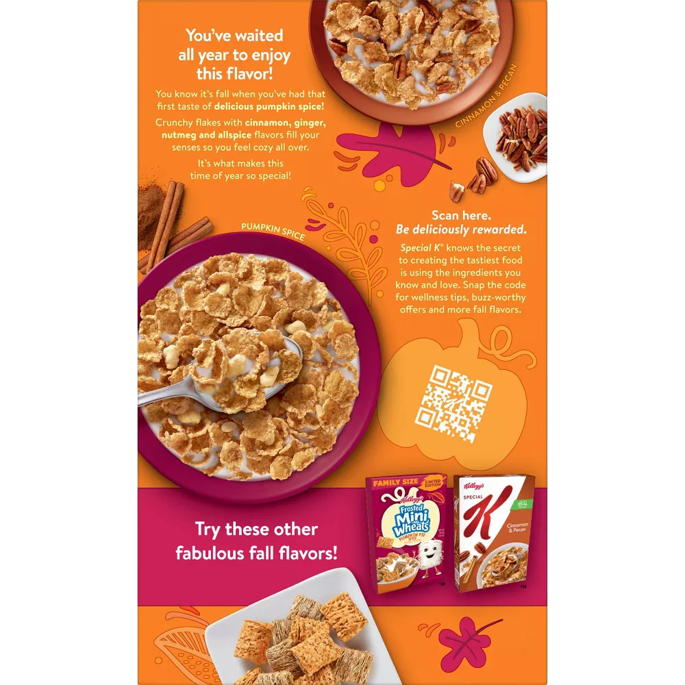 Kellogg's Special K Pumpkin Spice Breakfast Cereal, 16.7 oz