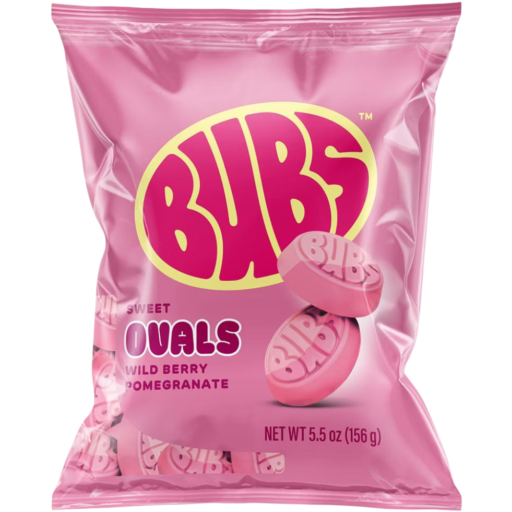 BUBS Swedish Candy Sweet Ovals Wild Berry Pomegranate, 5.5 oz