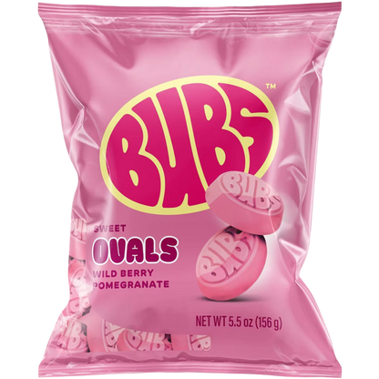 BUBS Swedish Candy Sweet Ovals Wild Berry Pomegranate, 5.5 oz