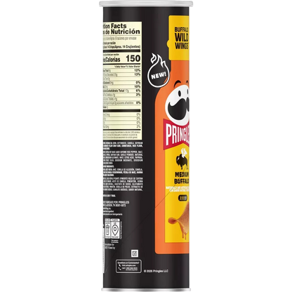 Pringles Buffalo Wild Wings BWW Medium Buffalo Crisps Chips, 5.5 oz
