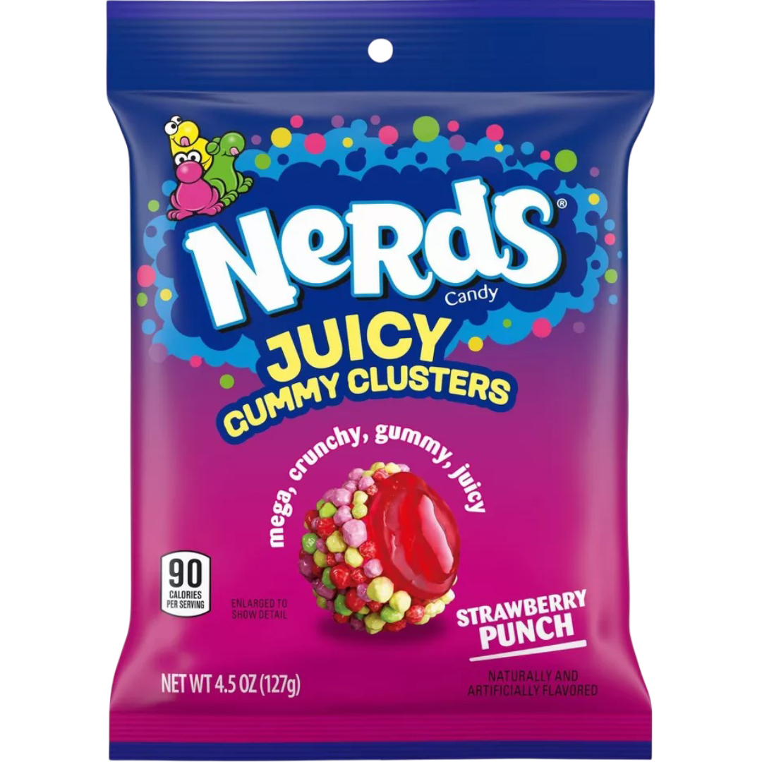 NERDS Juicy Gummy Clusters Strawberry Punch, 4.5oz