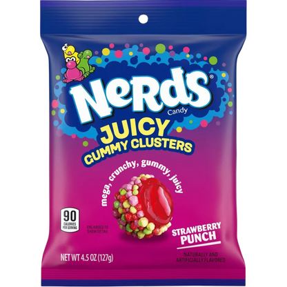 NERDS Juicy Gummy Clusters Strawberry Punch, 4.5oz