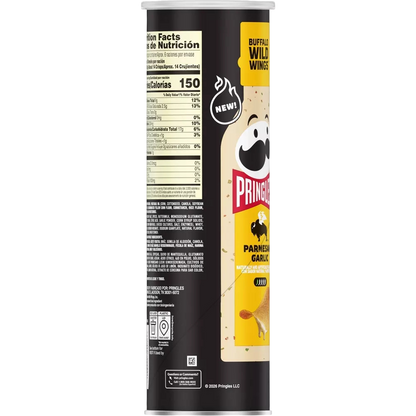 Pringles Buffalo Wild Wings BWW Parmesan Garlic Crisps Chips, 5.5 oz