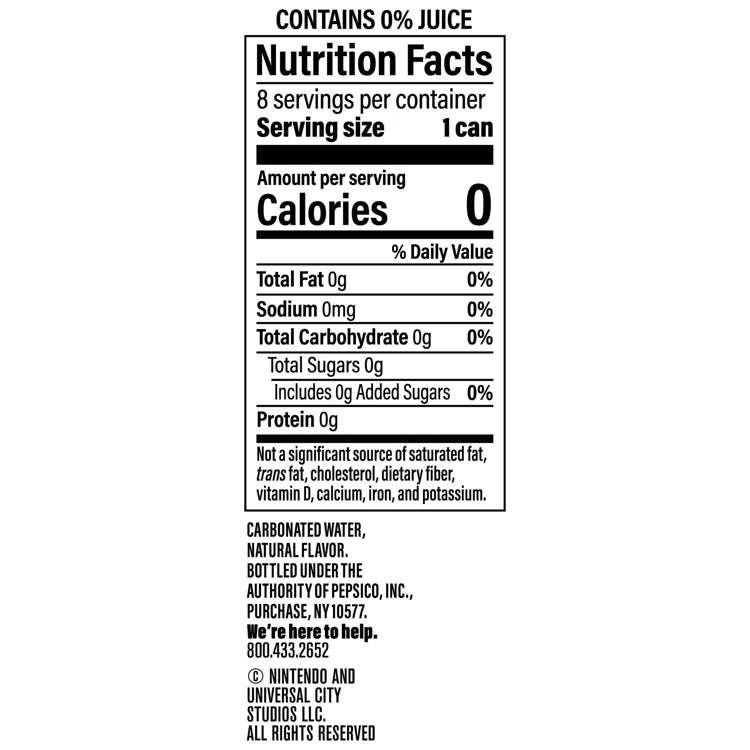 Bubly Dragonfruit Stardust Super Mario Galaxy Sparkling Water, (2) 8 Pack of 12 fl oz Cans