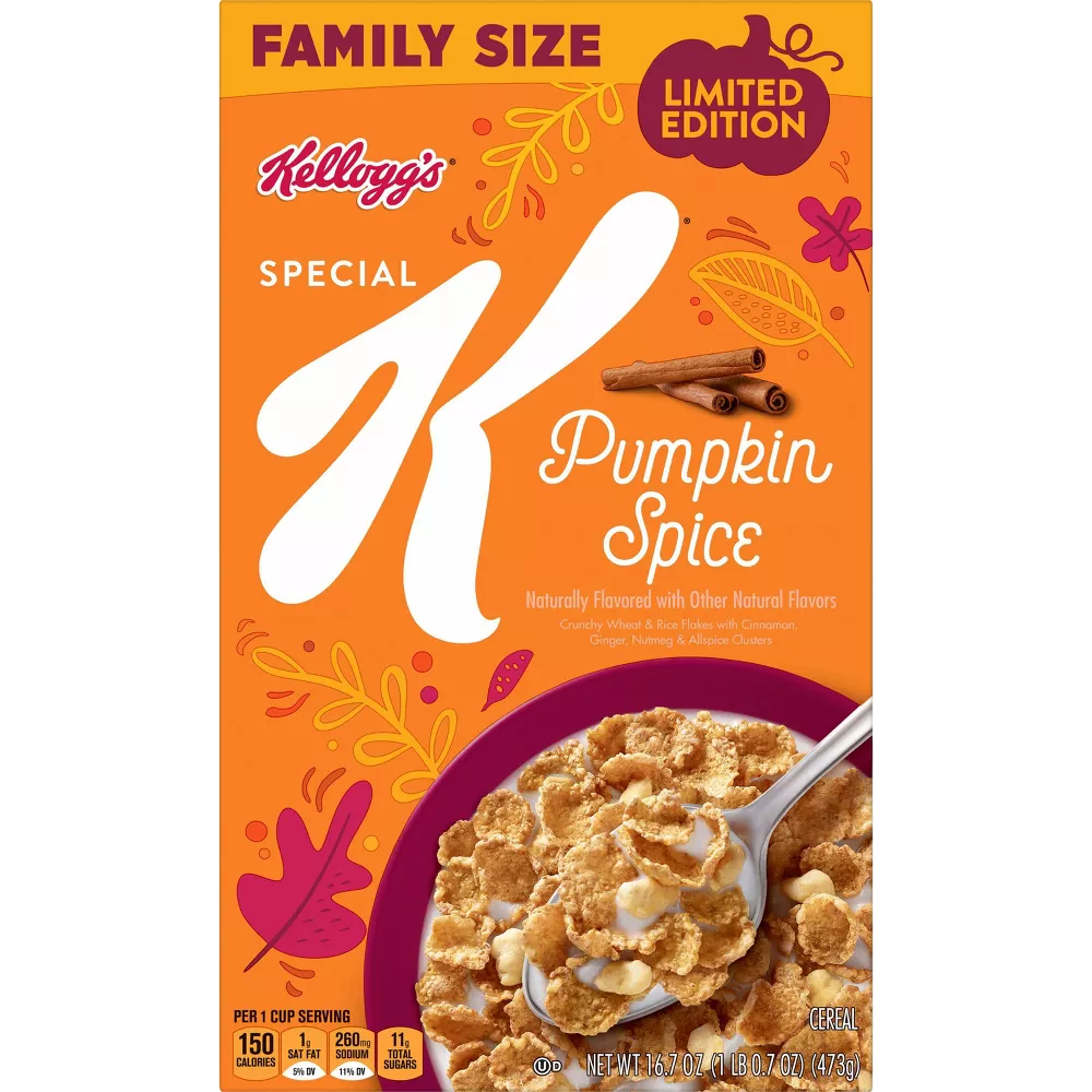 Kellogg's Special K Pumpkin Spice Breakfast Cereal, 16.7 oz