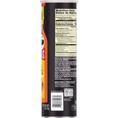 Pringles Buffalo Wild Wings BWW Medium Buffalo Crisps Chips, 5.5 oz
