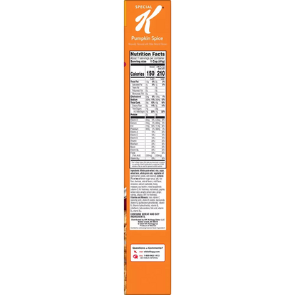Kellogg's Special K Pumpkin Spice Breakfast Cereal, 16.7 oz