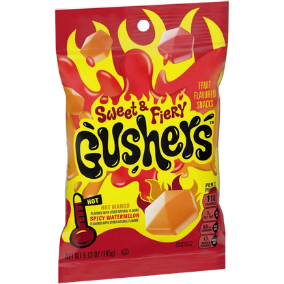 Gushers Sweet & Fiery Fruit Candy, 5.13 oz