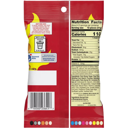 Gushers Sweet & Fiery Fruit Candy, 5.13 oz