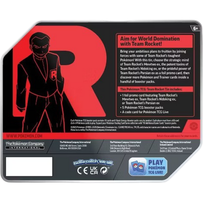 Pokémon TCG: Team Rocket Tin - Mewtwo