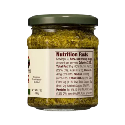 Rao's Homemade Basil Pesto, Traditional Italian Pesto Sauce for Pasta, 6.7oz