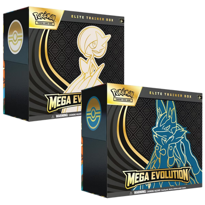 Pokémon TCG: Mega Evolution Elite Trainer Box Combo - 1 Gardevoir ETB + 1 Lucario ETB