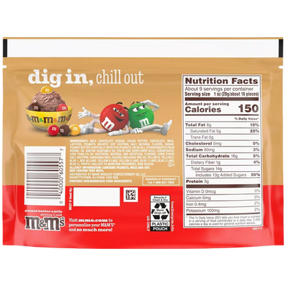 M&M's Peanut Butter & Jelly Chocolate Candy, Sharing Size, 8.6 oz