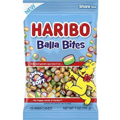 HARIBO Balla Bites Candy, 7 oz