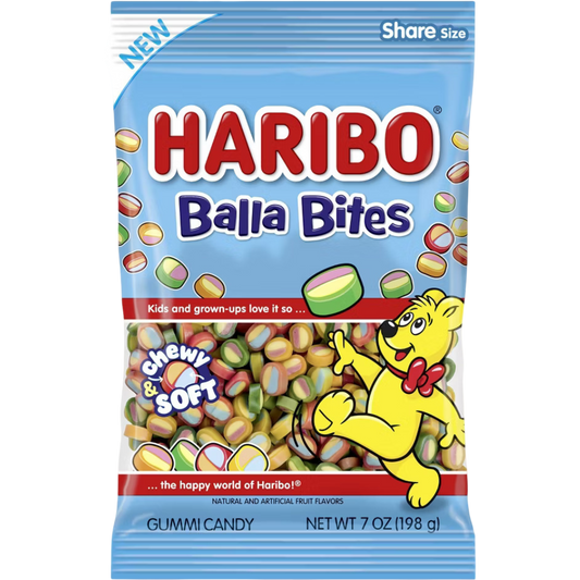 HARIBO Balla Bites Candy, 7 oz
