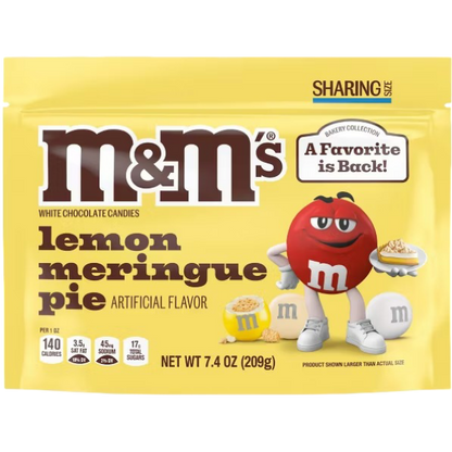 M&M's Lemon Meringue Pie White Chocolate Candy, 7.4 oz