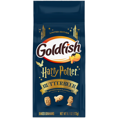 Goldfish Harry Potter Butterbeer Butterscotch Flavored Baked Grahams, 6.1 oz