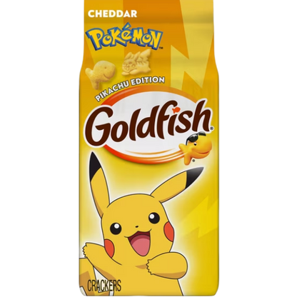 Goldfish Pokemon Pikachu Edition Cheddar Cheese Baked Snack Crackers, 6.6 oz