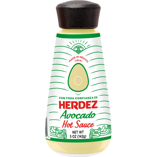 HERDEZ Avocado Hot Sauce, Taco Topping, 5 oz