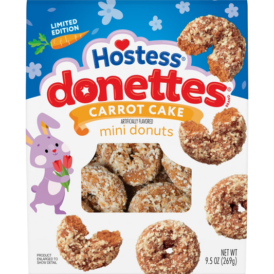 Hostess Donettes Carrot Cake Flavored Mini Donuts, 9.5 oz