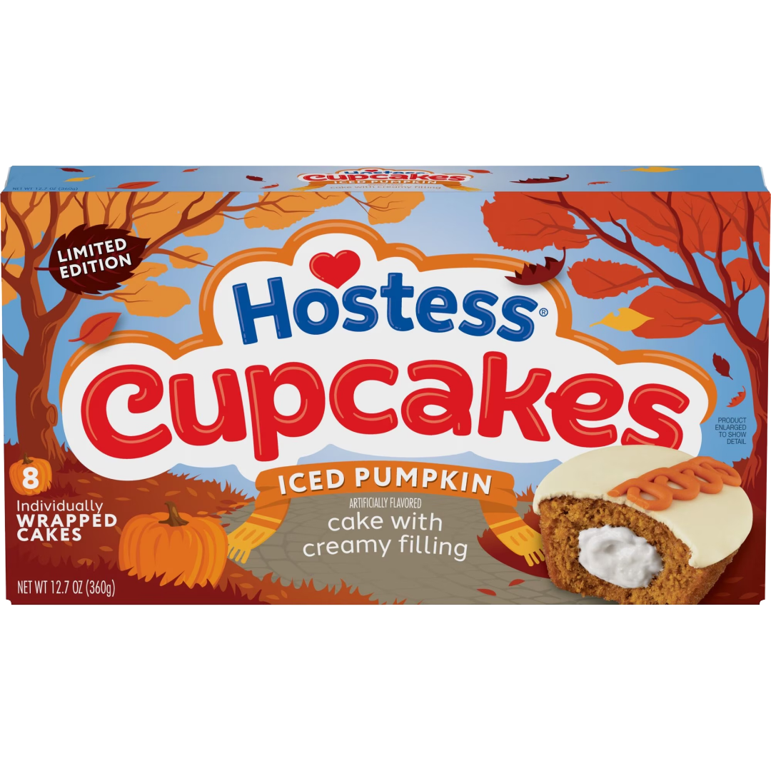 Hostess Cupcakes Iced Pumpkin Flavored Cakes Limited Edition, 12.7 oz