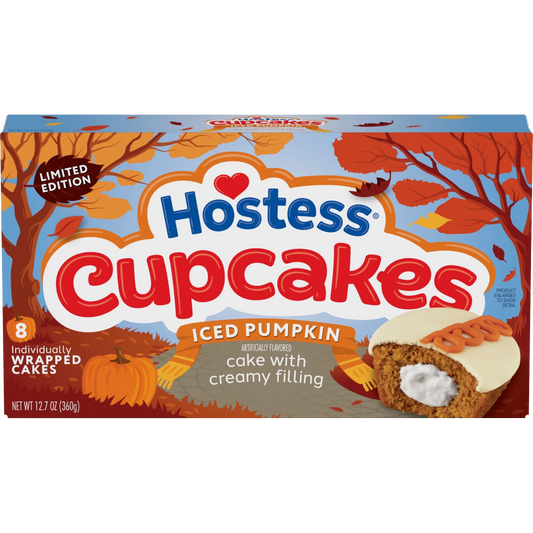 Hostess Cupcakes Iced Pumpkin Flavored Cakes Limited Edition, 12.7 oz