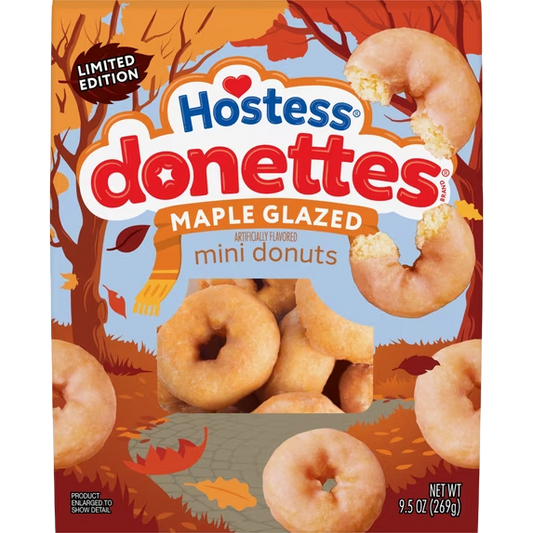 Hostess Donettes Maple Glazed Mini Donuts Limited Edition, 9.5 oz