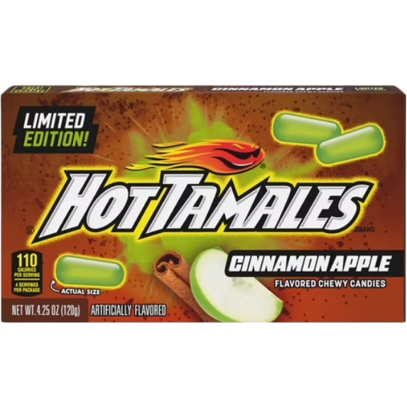 HOT TAMALES Cinnamon Apple Limited Edition, 4.25 oz