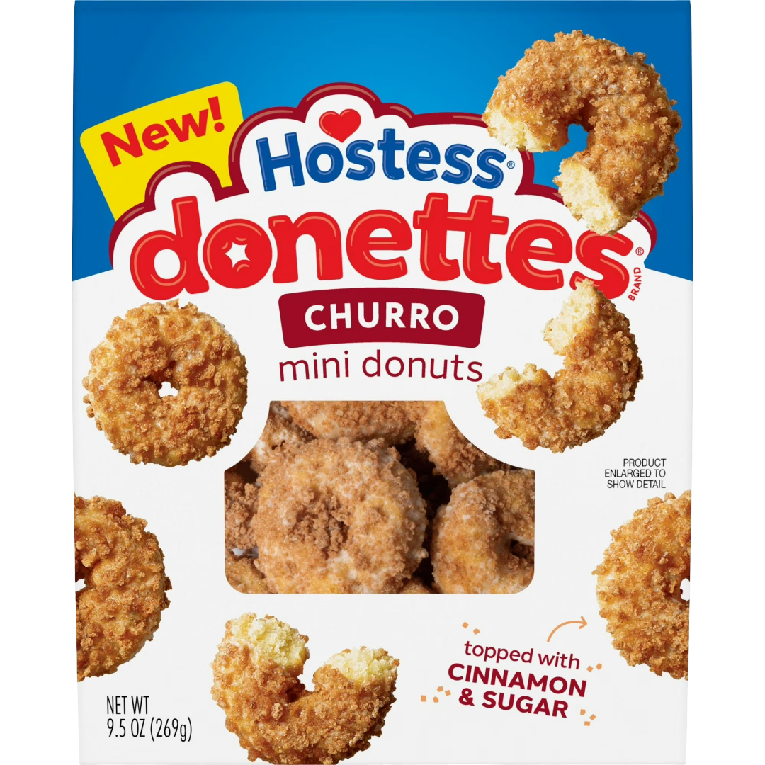 Hostess Donettes Churro Flavored Mini Donuts, 9.5 oz