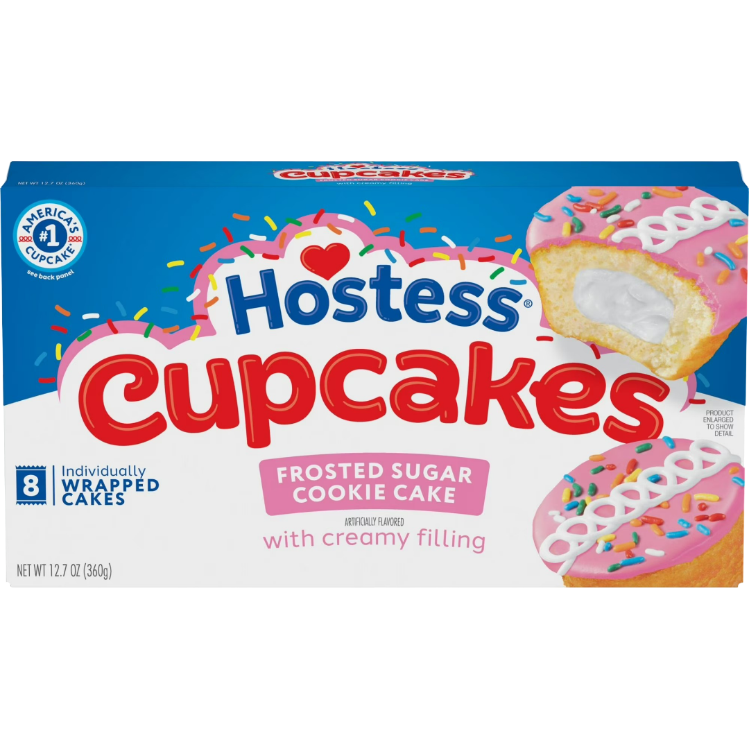Hostess Cupcakes Frosted Sugar Cookie Snack Cakes, 12.7 oz
