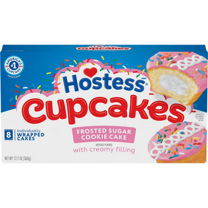 Hostess Cupcakes Frosted Sugar Cookie Snack Cakes, 12.7 oz