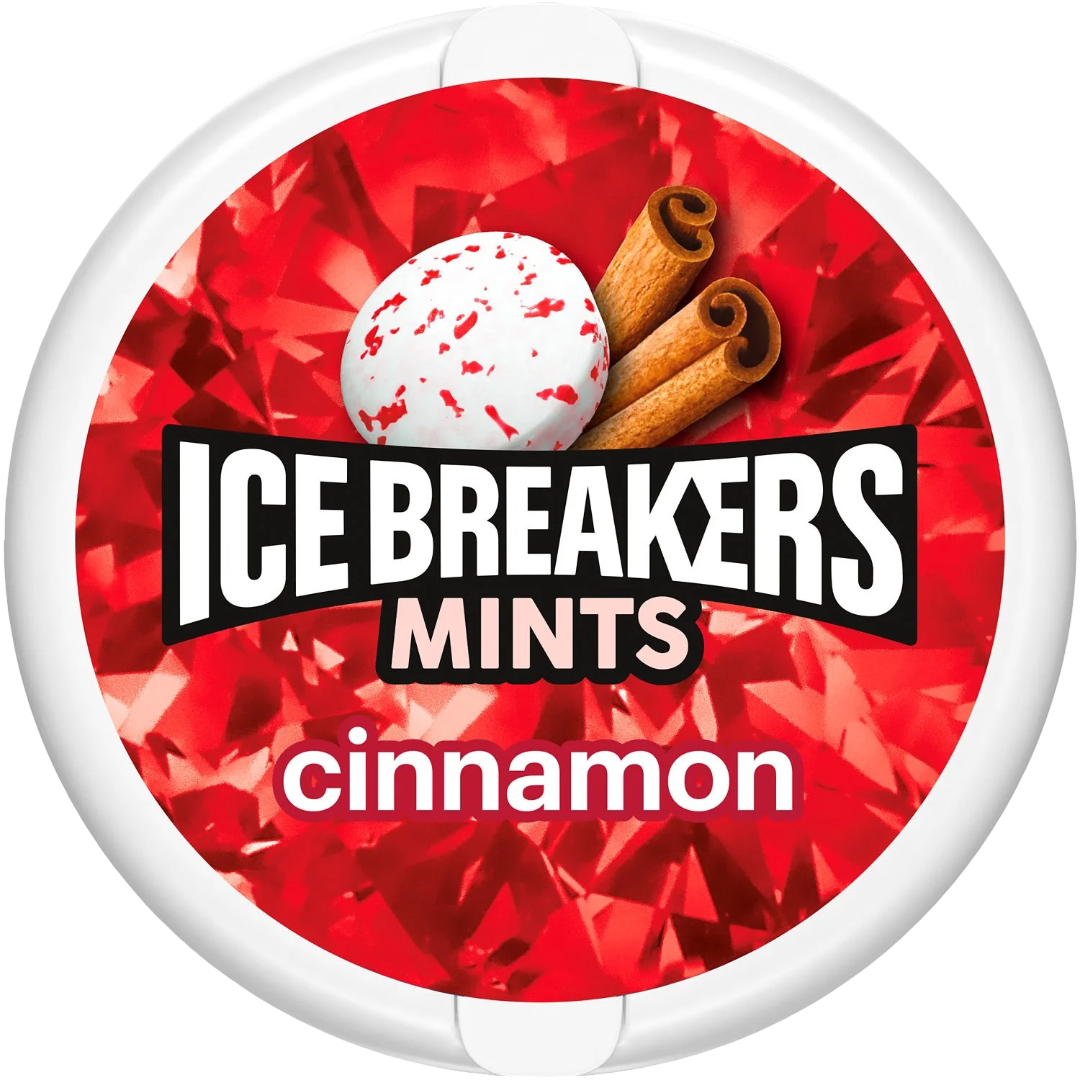 Ice Breakers Cinnamon Sugar Free Mints, 1.5oz